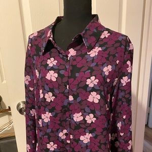 Kathy Ireland Blouse - Multicolor Size XL